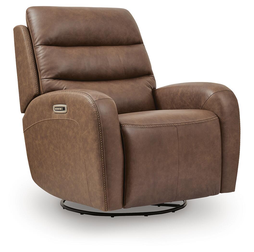 Motion-Max - Swivel Glider Power Recliner - Saddle