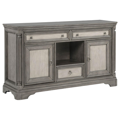 Cresswell 2-door 3-drawer Wine Storage Buffet Weathered Taupe