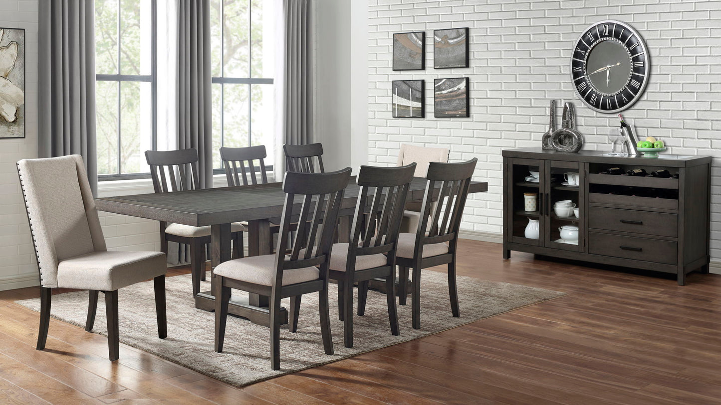 Napa - Upholstered Side Chair - Dark Brown