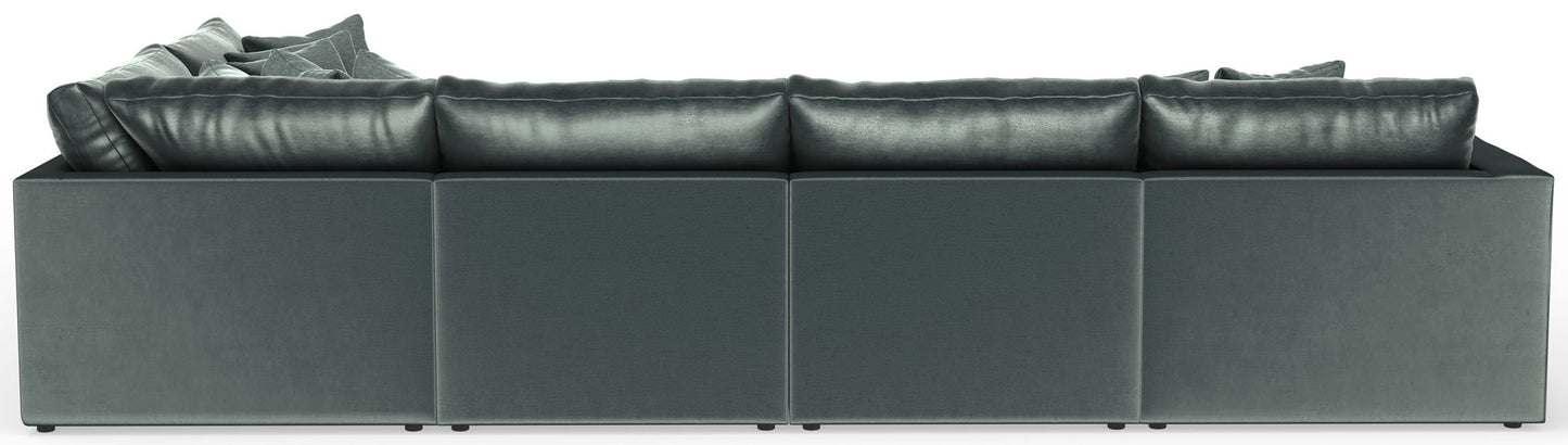 Remington - Modular Sofa And Cocktail Ottoman - Pine