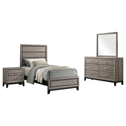 Valen Four-piece Twin Bedroom Set Light Taupe