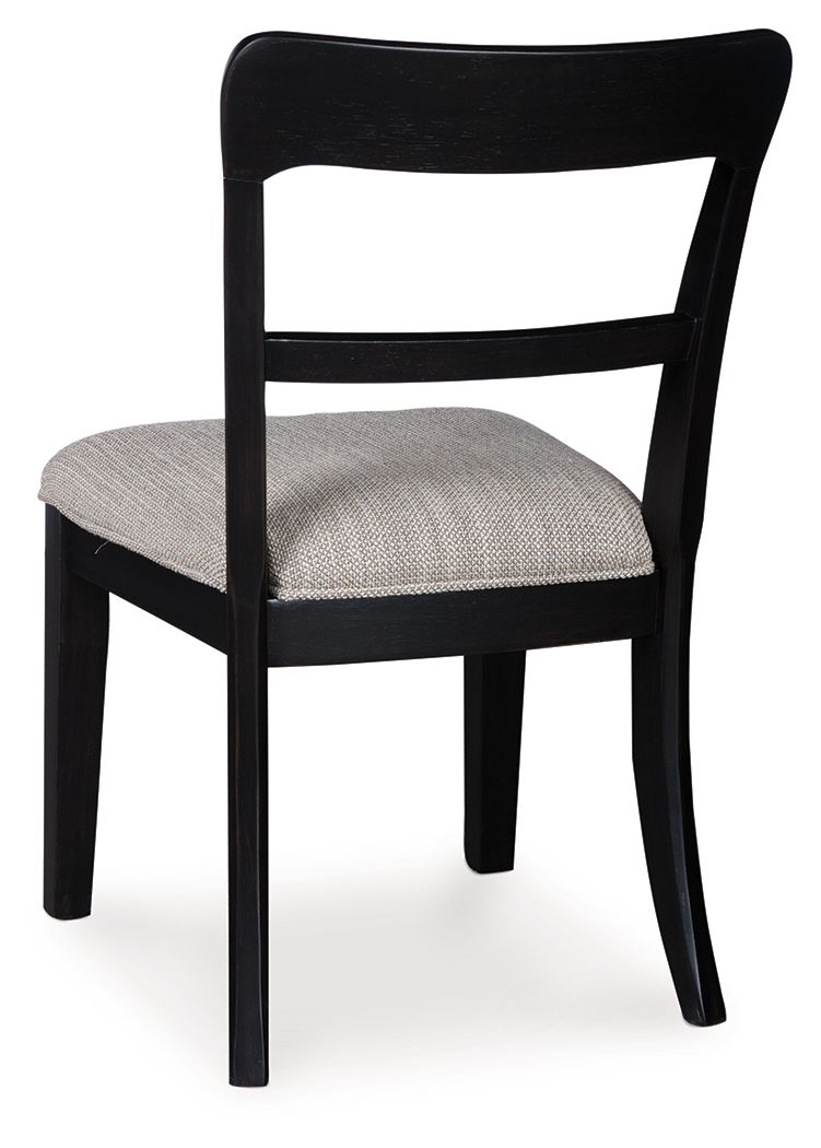 Greddinton - Round Dining Table Set - Black Chairs