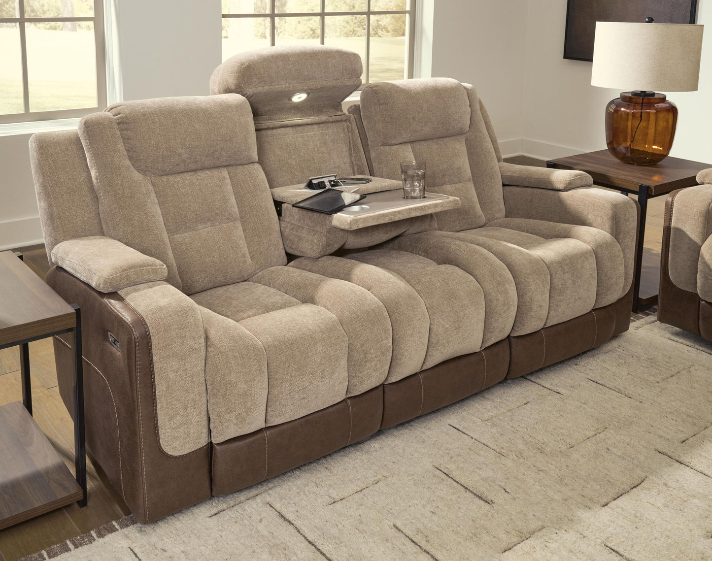 Mixed Motion - Power Reclining Sofa With Adjustable Headrest
