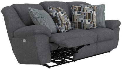 Trifecta - Sofa With 3 Recliners and Drop Down Table
