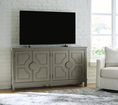 Darlock - Accent Cabinet - Warm Gray