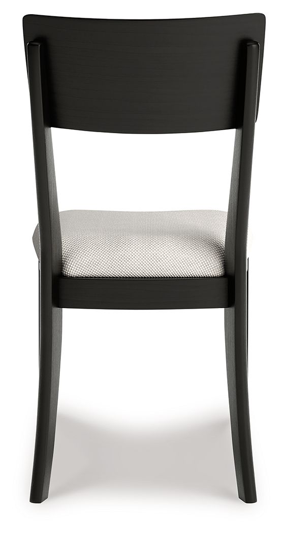 Portdown - Dining Upholstered Side Chair (Set of 2) - Black