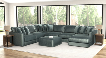 Remington - Modular Sofa And Cocktail Ottoman - Pine