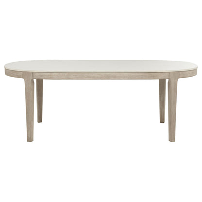 Lucaire 84-inch Cultured Marble Top Dining Table Honed Cream