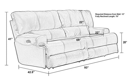 Wembley - Lay Flat Reclining Sofa
