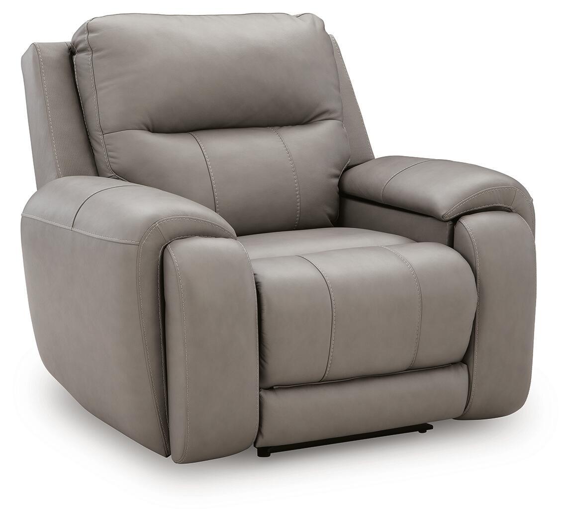 Real Moments - Power Recliner With Audio Seating - Ash