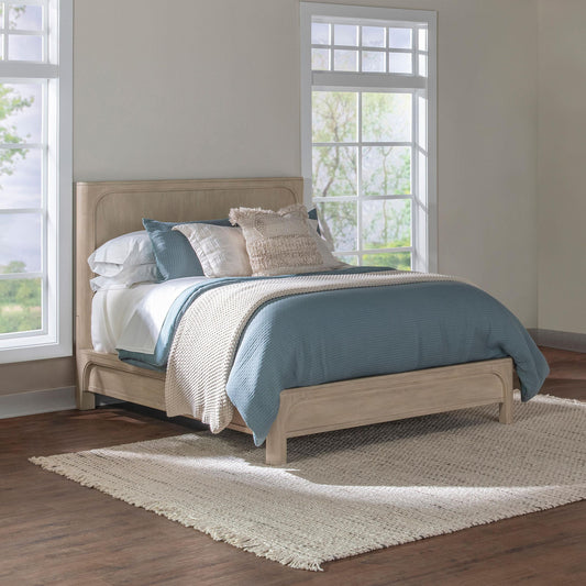 Solano 81-inch California King Panel Bed Weathered Mango