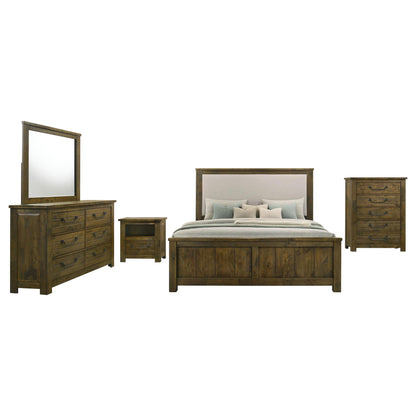 Doherty 5-piece Eastern King Bedroom Set Rustic Brown