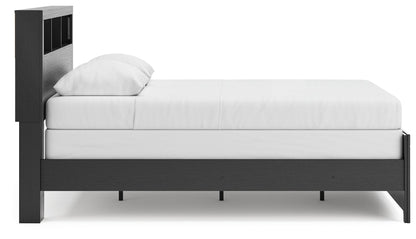 Broachmyn - Lighted Bookcase Panel Bed