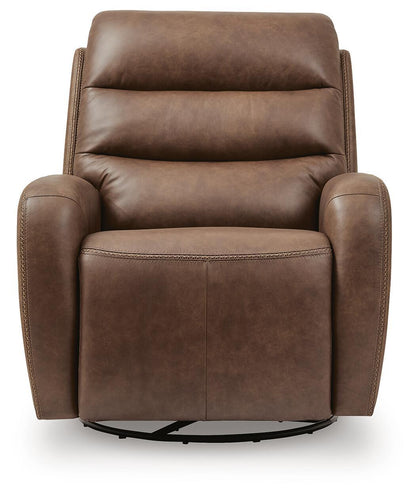 Motion-Max - Swivel Glider Power Recliner - Saddle