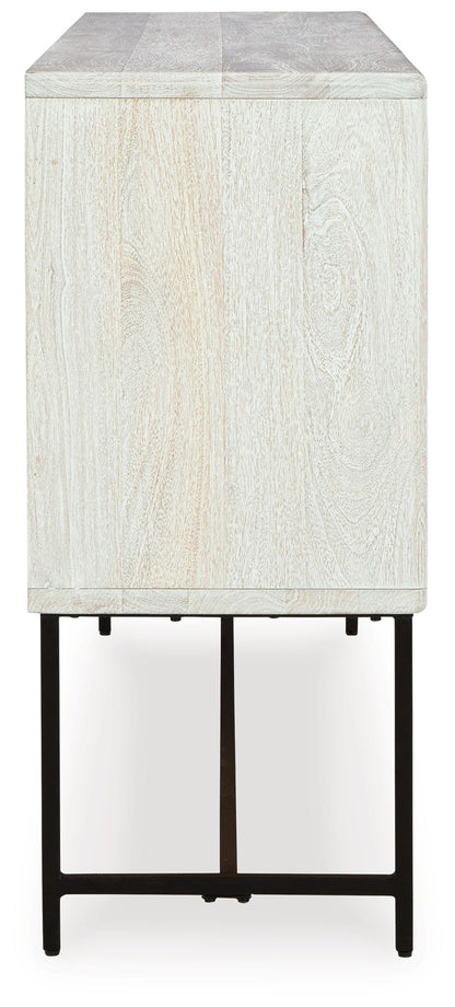 Freyton - Accent Cabinet - White / Gray