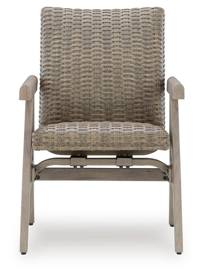 Cliff Trails - Rocking Arm Chair (Set of 2) - Beige
