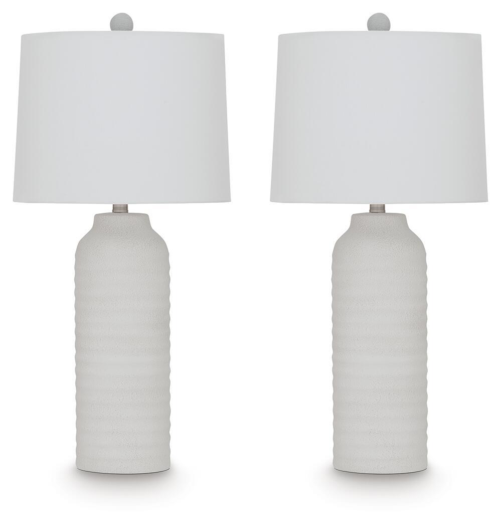 Vauville - Poly Table Lamp (Set of 2) - White