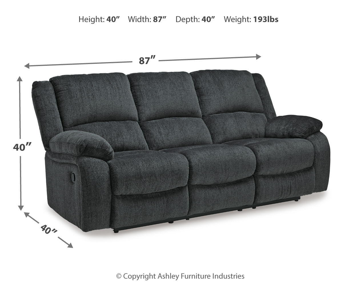 Draycoll - Reclining Sofa