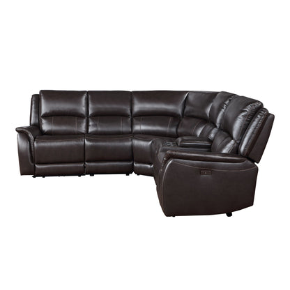 Alexandria - Leather Power Sectional