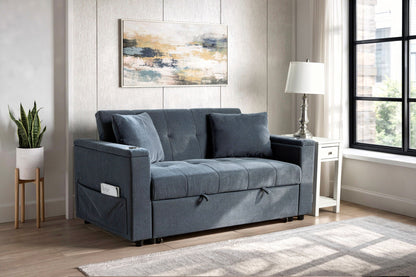Selby - Pop-Up Sleeper Sofa - Blue
