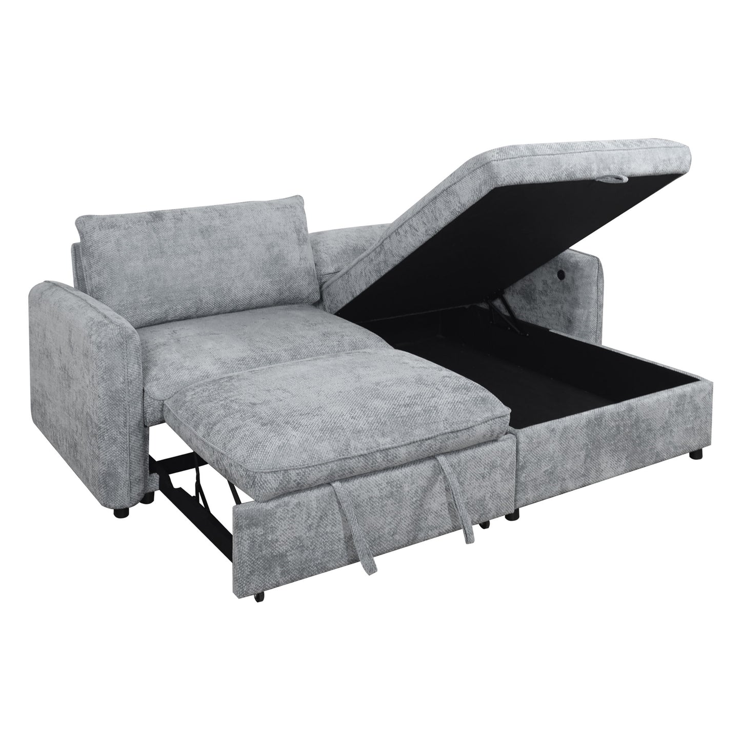 Finn - 2 Piece Sectional (LAF Sofa/Chaise) - Gray