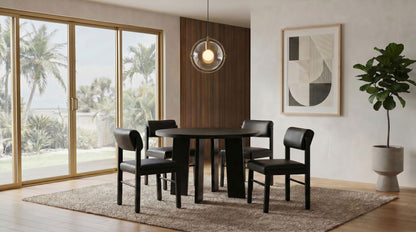 Strouse 5-piece Dining Set Black
