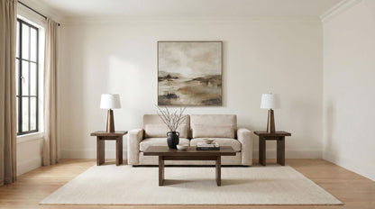 Amador Chenille Upholstered Track Arm Sofa Camel