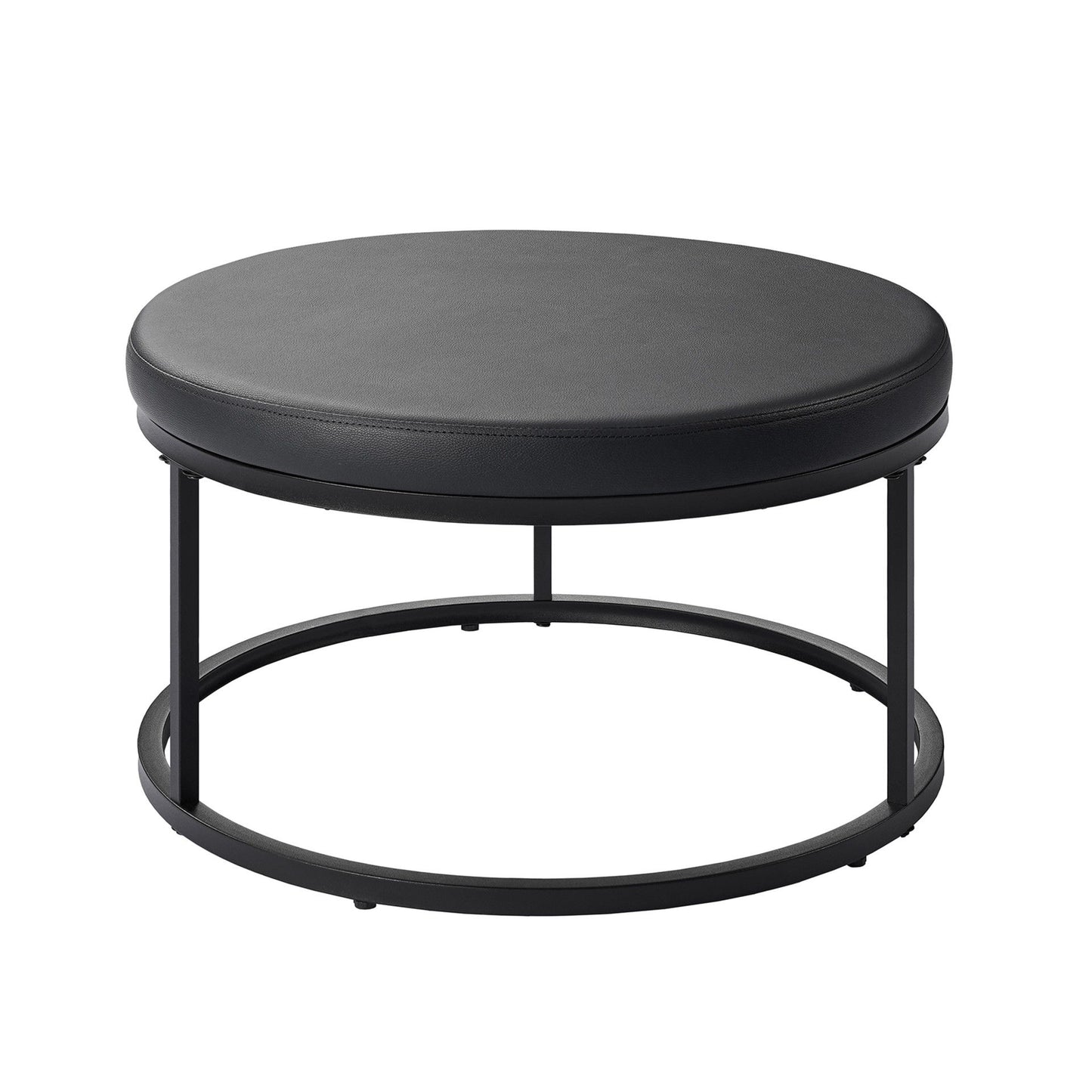 Forma - 4 Piece Occasional Set (1 Coffee, 1 Large End Table & 1 Stool, 1 Small End Table) - Black / White / Gray