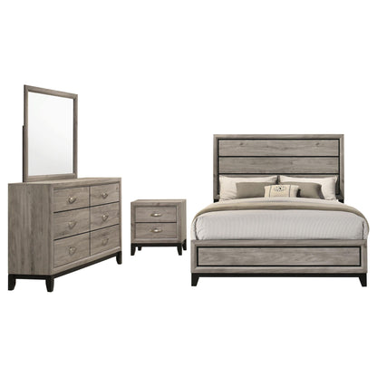 Valen Four-piece Eastern King Bedroom Set Light Taupe