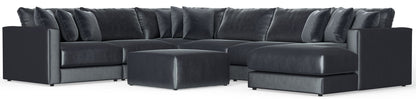 Remington - Modular Sofa And Cocktail Ottoman - Slate