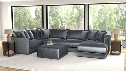 Remington - Modular Sofa And Cocktail Ottoman - Slate