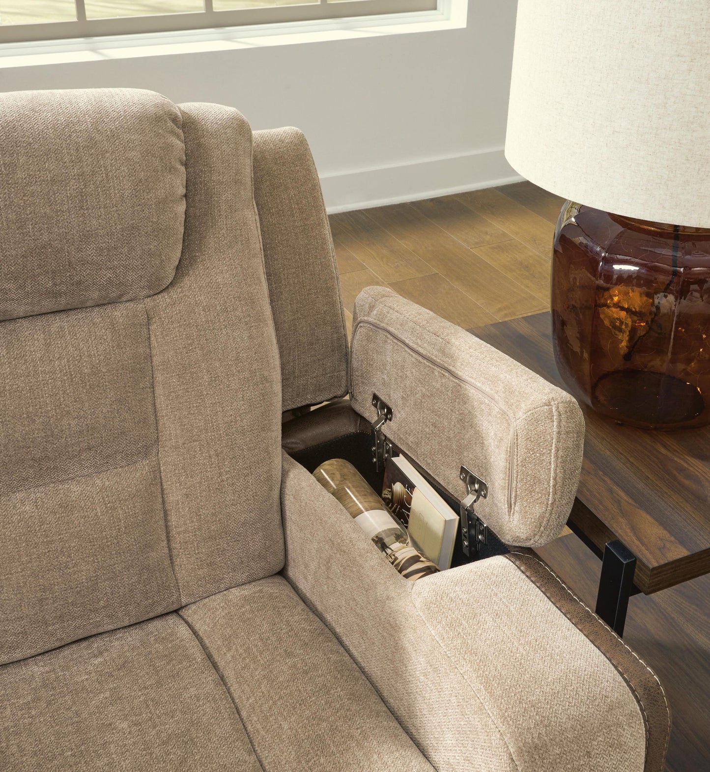 Mixed Motion - Power Recliner With Adjustable Headrest