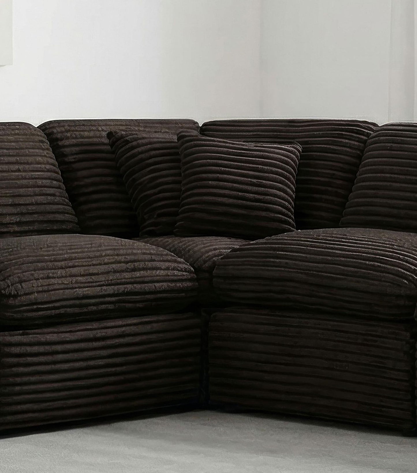 Collins Modular Corner Chair Chocolate Brown