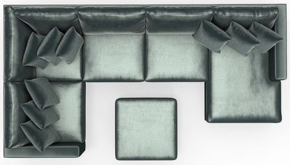 Remington - Modular Sofa And Cocktail Ottoman - Pine