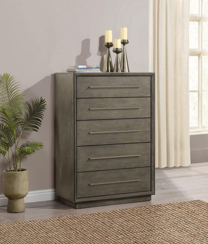 Durango 5-drawer Bedroom Chest Taupe Oak