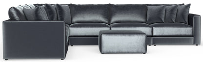 Remington - Modular Sofa And Cocktail Ottoman - Slate