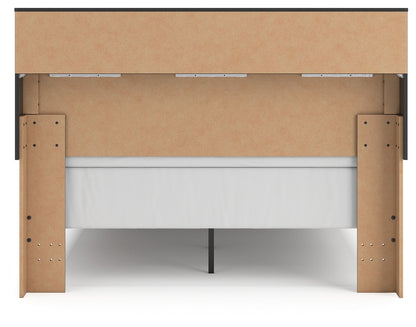 Broachmyn - Lighted Bookcase Panel Bed