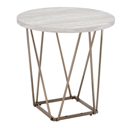 Rowyn - Faux Marble Top Table