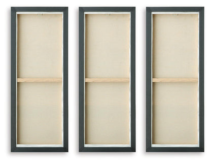 Larrondale - Wall Art Set (Set of 3) - Black / Gray / Brown
