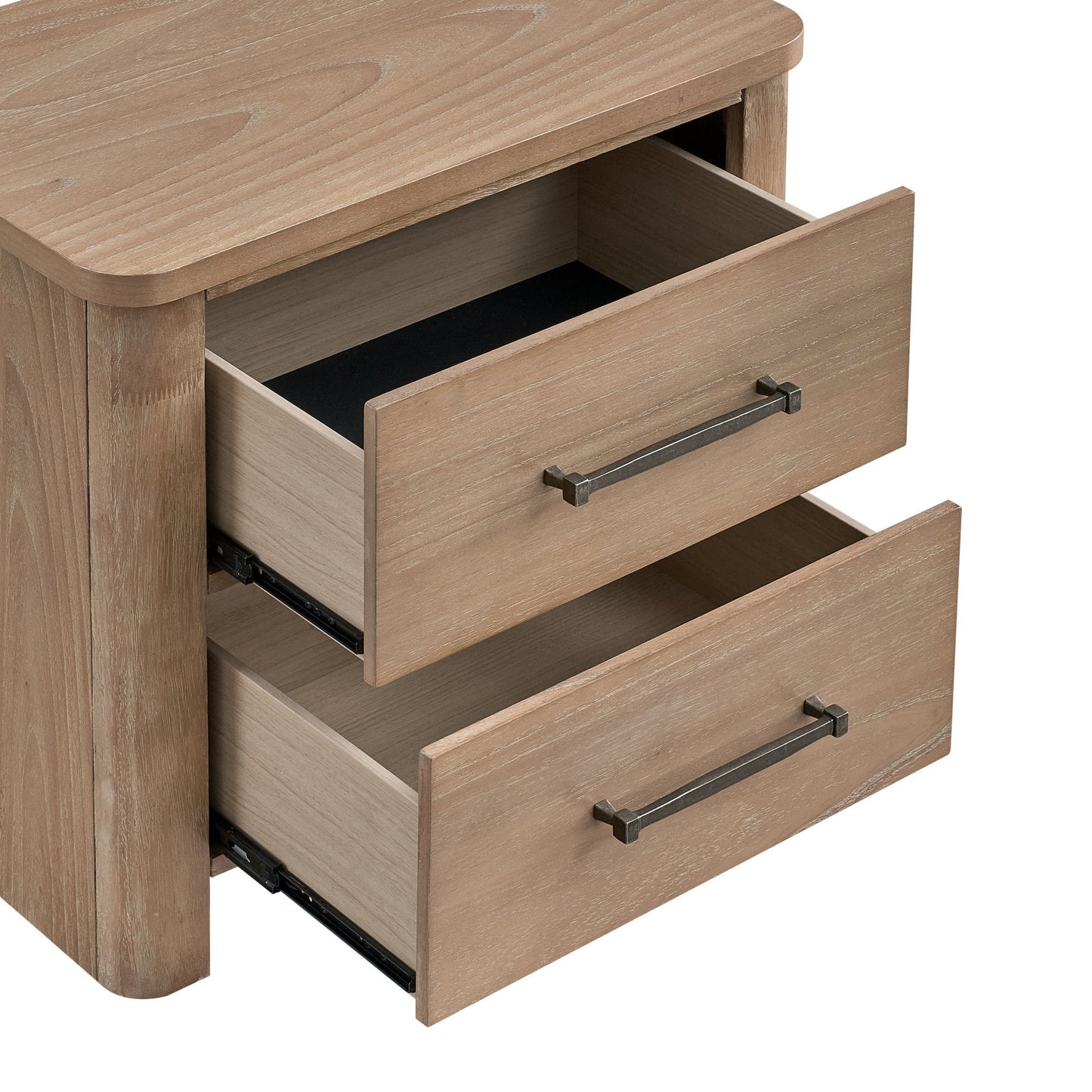 Anika - 2 Drawer Nightstand - Natural / Brown
