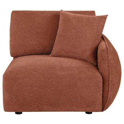 Elysia Fabric Upholstered Modular RAF Chair Coral