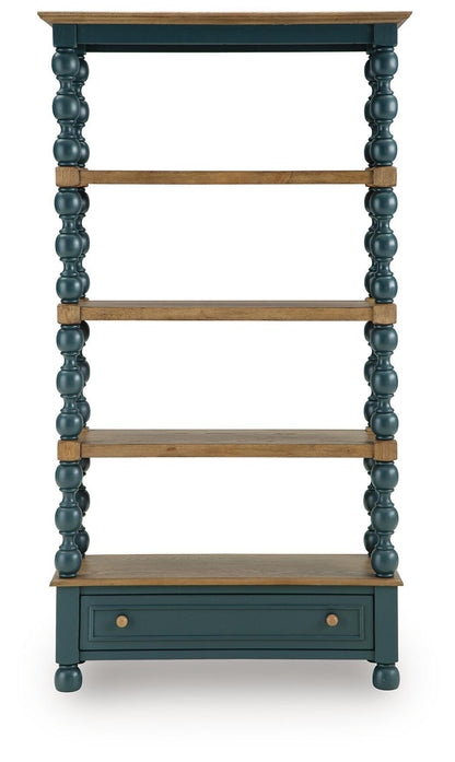 Finnworth - Bookcase - Blue / Brown