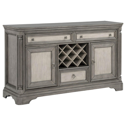 Cresswell 2-door 3-drawer Wine Storage Buffet Weathered Taupe