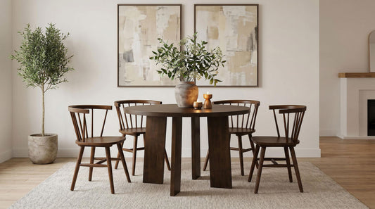 Strouse 5-piece Dining Set Walnut