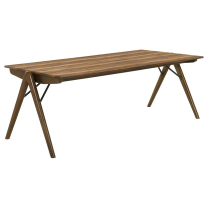 Randolph 82-inch Smart Top Rectangular Dining Table Sheesham and Brown