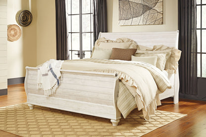 Willowton - Sleigh Bed