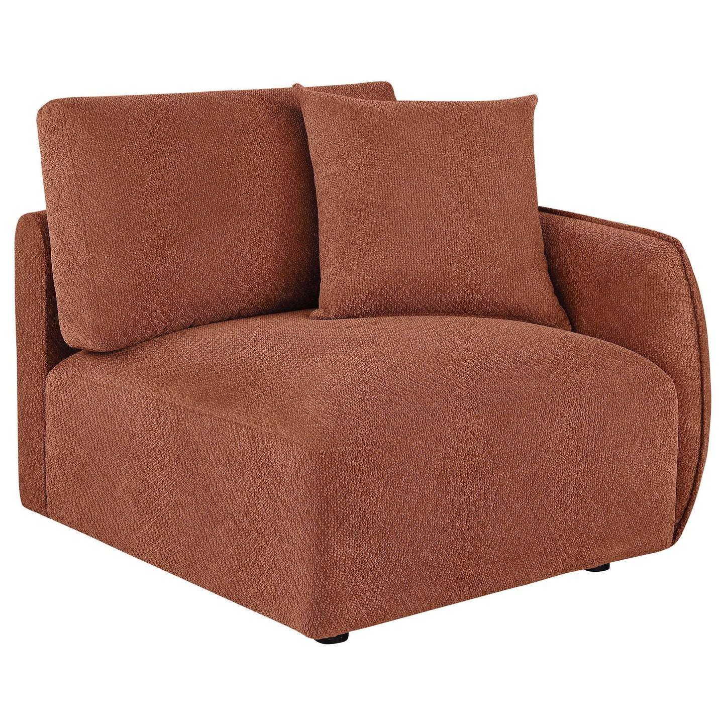 Elysia Fabric Upholstered Modular RAF Chair Coral