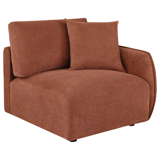 Elysia Fabric Upholstered Modular RAF Chair Coral