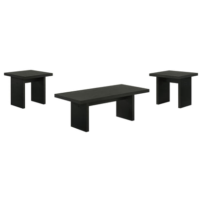 Decker 3-piece Coffee and End Table Set Black