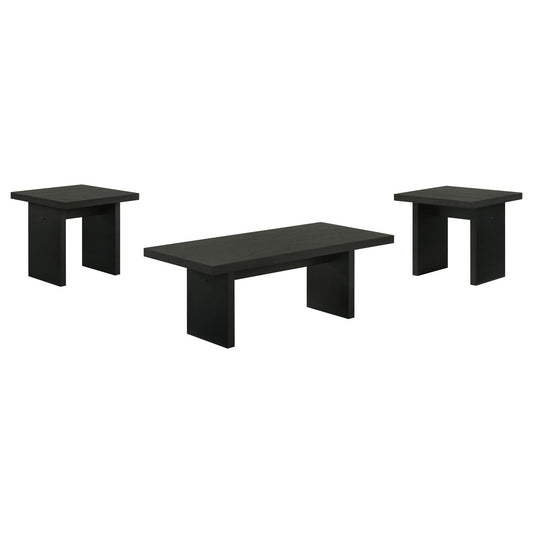 Decker 3-piece Coffee and End Table Set Black